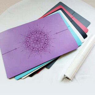 梵不凡PU皮革天然橡胶防滑柔软平板护肘便携瑜伽支撑垫倒立小方垫