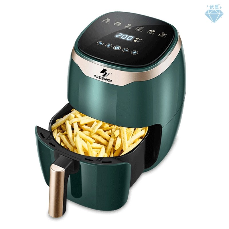 网红无油空气炸锅5升4家用空汽6L大容量新款去油砸锅炸薯条机