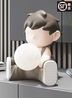 【会发光】潮玩公仔桌面摆件客厅家居饰品卧室夜灯电视柜乔迁新居