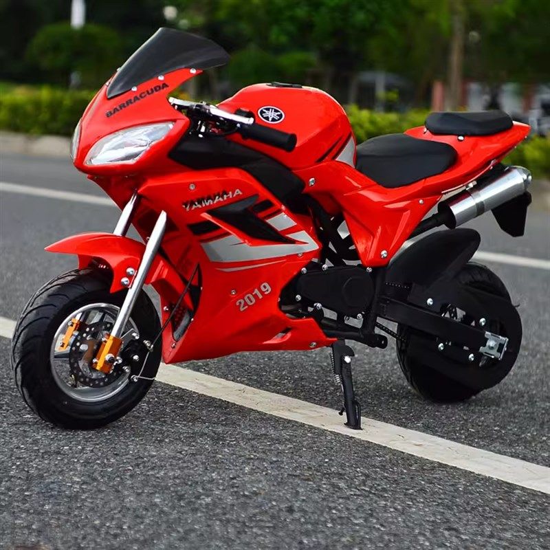 四行程中号儿童小型机车迷你小赛跑车纯汽油机车49cc燃汽油