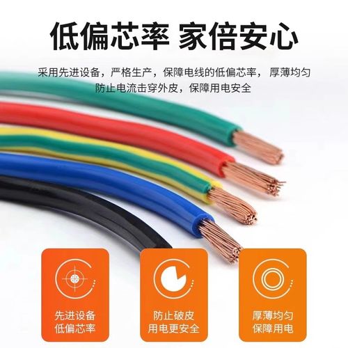 国标铜芯BVR/RV0.3 0.5 0.75 1.5 2.5 4 6平方多股软电线家用阻燃