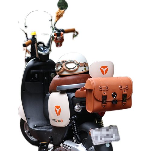 防水电瓶车摩托车复古改装哈雷边包重机车侧包杂物包边箱骑士尾包