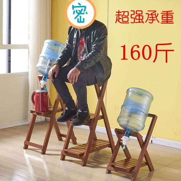 水桶架置物架落地桶装水支架饮水机置物架纯净水桶放置架子实木