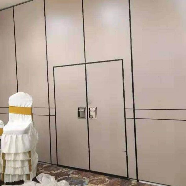 酒店隔断包间活动屏风饭店包厢隔音吊轨移门宴会厅移动折叠隔板墙