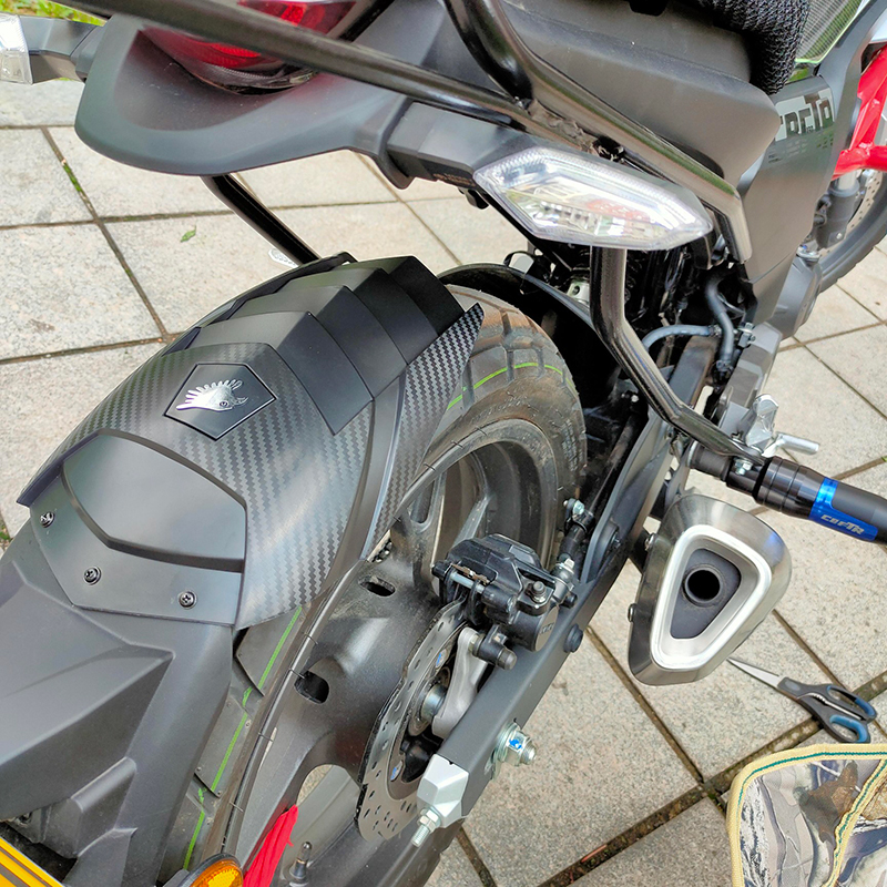 适用高金GK500后挡泥板改装复古摩托车前挡泥板加长延长配件通用