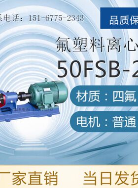 氟塑料合金离心泵 FSB耐腐蚀氟塑料离心泵 80FSB-40 65FSB-32