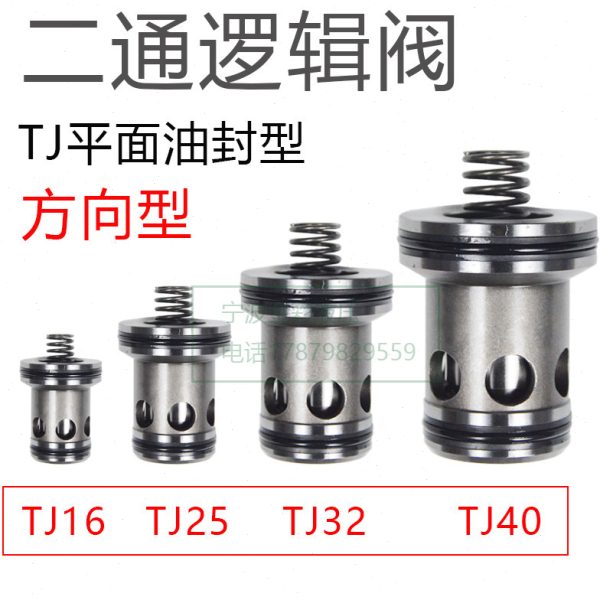 二通逻辑阀插装件单向方向阀调压盖板TJ16 25 32 40威格士系航海