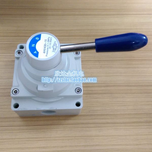 4HV430-15三档手转阀三位四通阀中封手动阀4HV410-15二档机械手扳