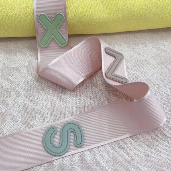 现代简约轻奢儿童窗帘花边立边帘头窗幔英文字母装饰配件辅料侧边