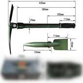 轻量化便携式 折叠镐6411工厂工兵镐小洋镐户外应急求生救援野营镐