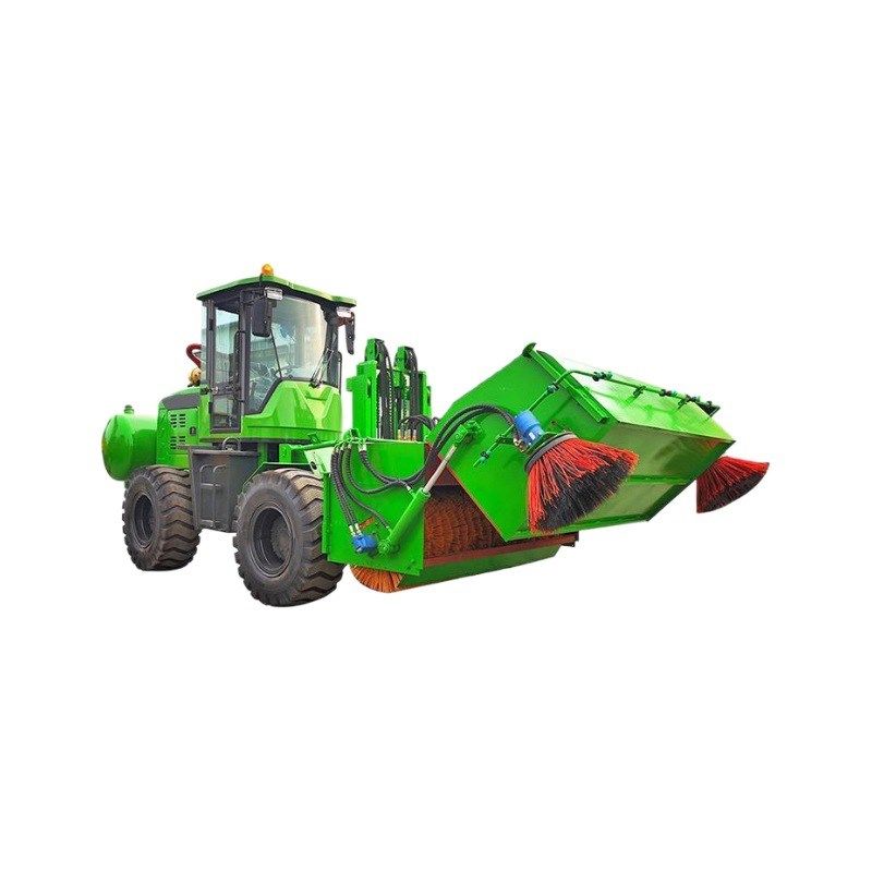 工地座驾封闭全自动举升搬运清理机大型搅拌站渣土沙石快速清扫车