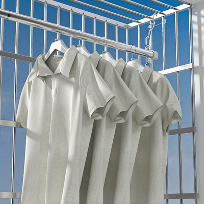 晾衣杆晒被子神器不锈钢晾衣架室外防风挂可伸缩升降阳台晾晒架子