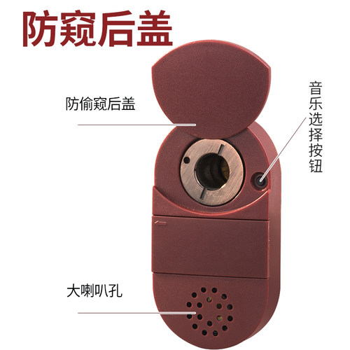 防盗门猫眼门镜家用监控摄像头门铃堵孔通用二合一盖器入户大门