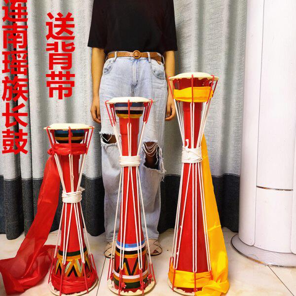 广西连南瑶族长鼓 民族舞蹈鼓 细长鼓大瑶鼓 木质鼓身牛皮鼓
