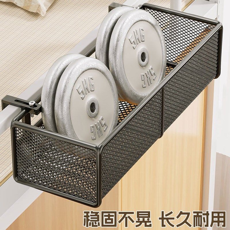 工位屏风免打孔悬挂挂篮置物架多功能办公用品收纳O篮悬挂式抽取