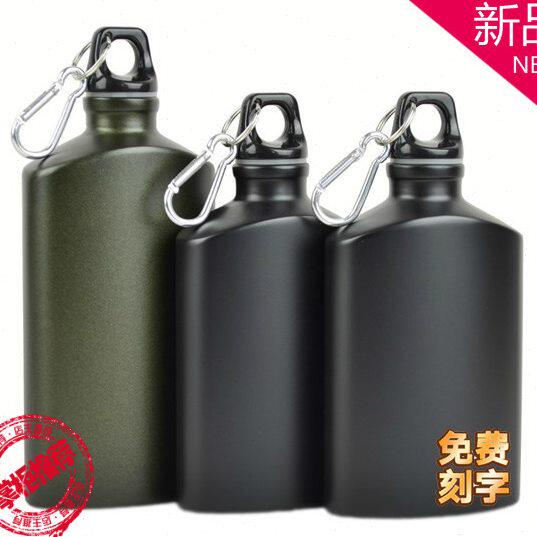 运动水壶酒壶500ml户外扁水壶学生水瓶运动杯随行杯防漏杯子