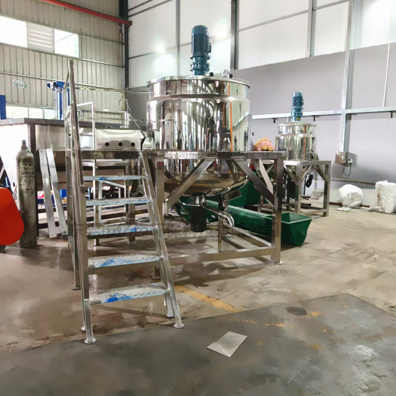 护手霜护发素混合搅拌罐电动日化液体配料罐不锈钢沐浴露搅拌罐