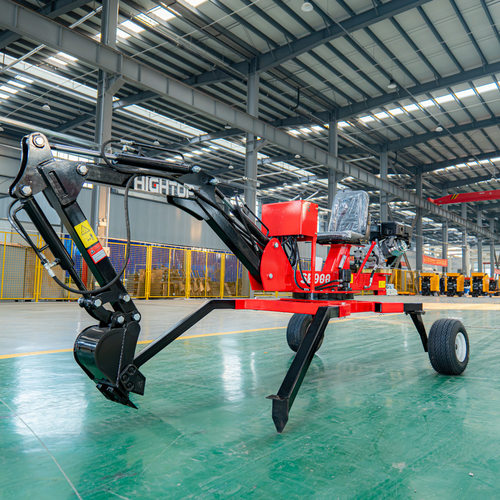 出口法国小型挖掘机 backhoe 轮式牵引后铲挖土机 微型蜘蛛挖掘机