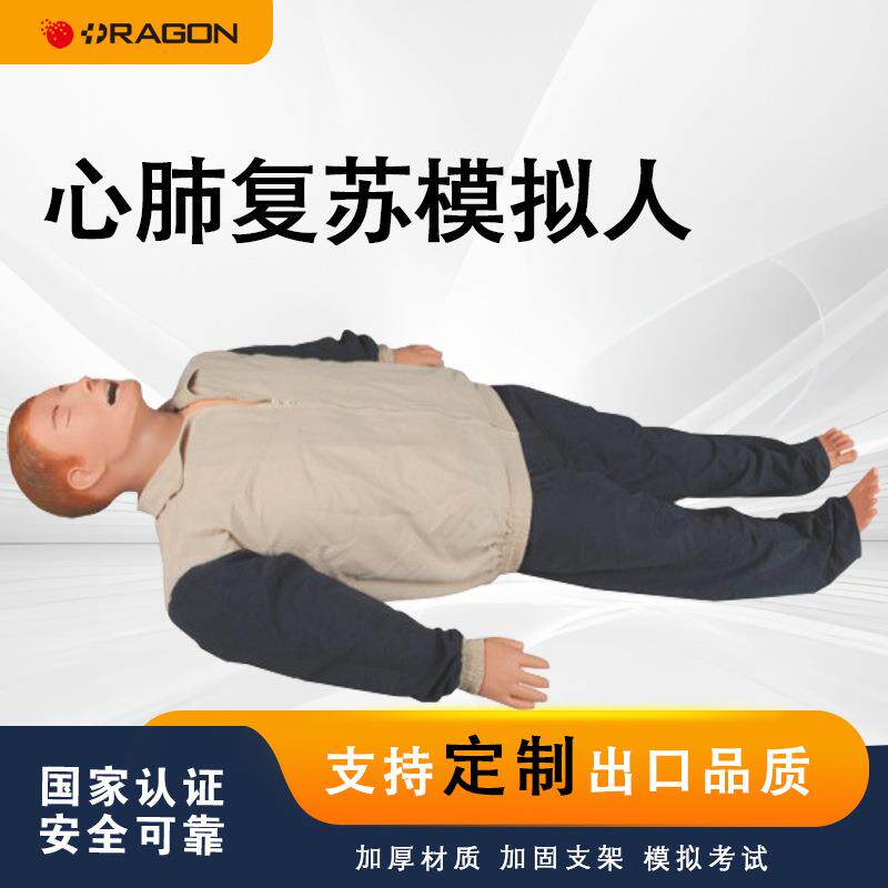 心肺复苏模拟人CPR心脏复苏训练模型教学急救模型人工呼吸假人