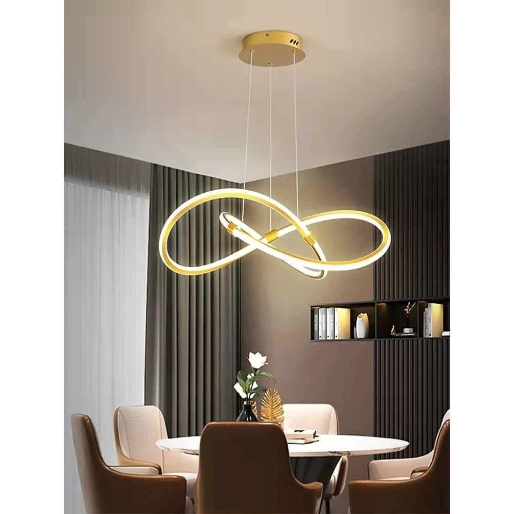 餐厅吊灯现代简约创意个性艺术led灯客厅书房北欧轻奢超亮灯具