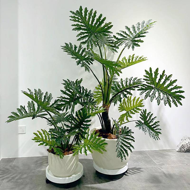 仿生绿植春芋龟背一件软装造景商场橱窗假树造型春芋