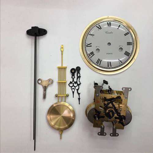 落地钟机械配件北极星立钟钟表31天机芯摆钟仿古全铜工艺发条式