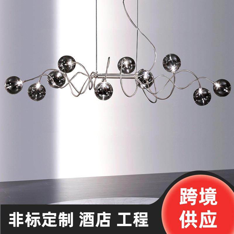 北欧餐厅灯简约现代网红饭桌民宿茶室创意个性艺术吊灯店铺商用灯