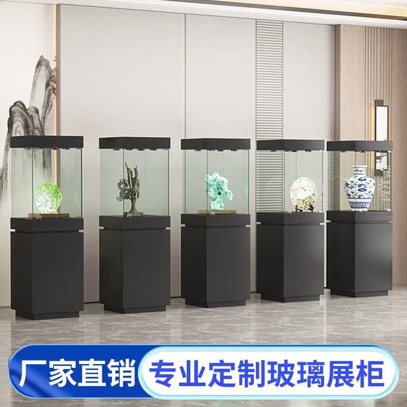 高档博物馆玻璃柜珠宝柜台样品展示柜古董玉器展览柜玻璃展示柜