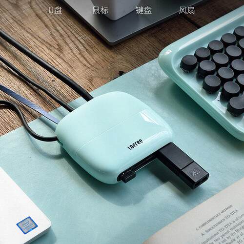 洛斐TypeC多口扩展 USB扩展接头TypeC 适用手机笔电扩展