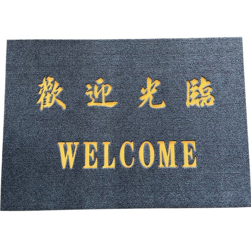 薄款欢迎光临门垫入户门口迎宾地毯玻璃门推拉门进门地垫脚垫商用