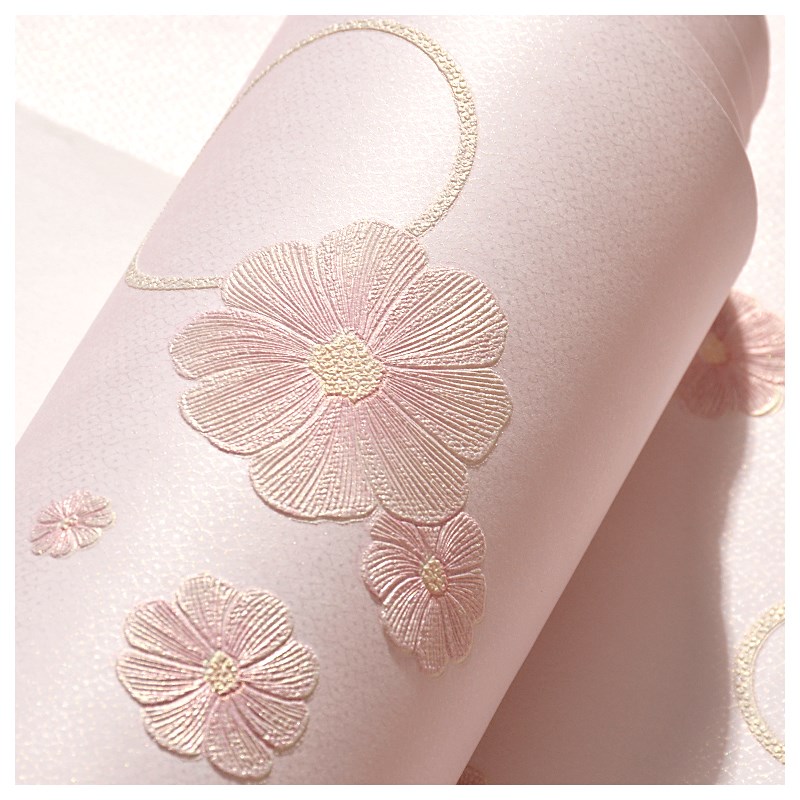 田园碎花自粘墙纸自带背胶加厚墙贴纸家用卧室防水防潮自黏贴壁纸