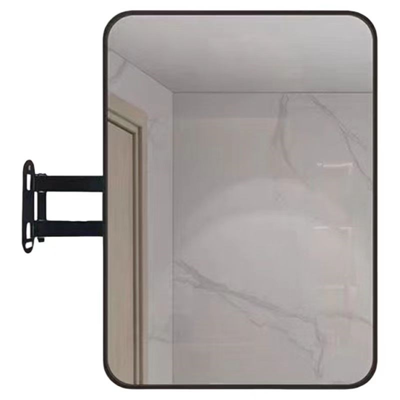 浴室旋转镜折叠镜伸缩镜小户型墙角镜卫生间可旋转镜子转角卫生间