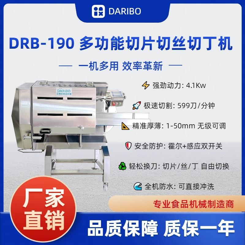 H304不锈钢DRB-190商用多功能切肉机卤味熟食切片切丝切丁机 大型