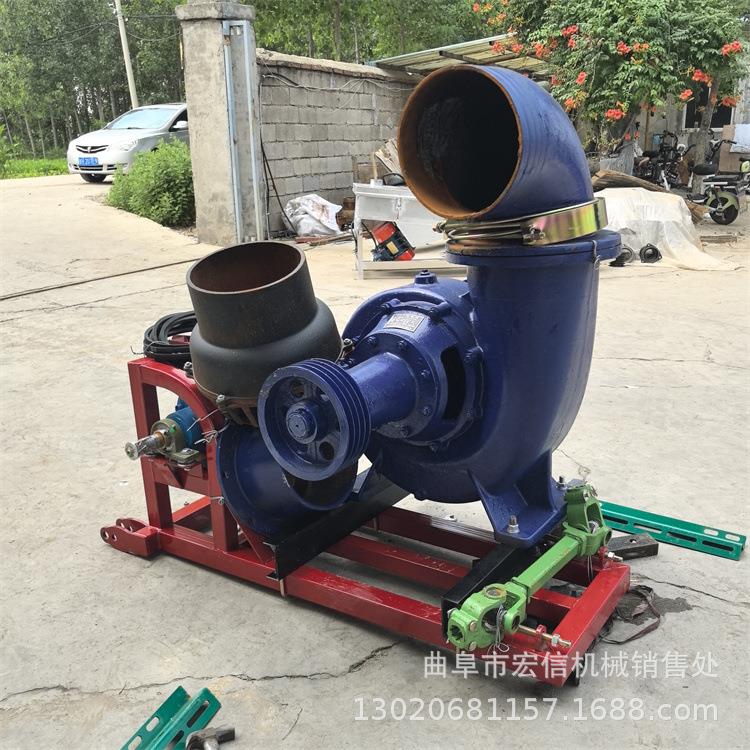 柴油动力可移动抽水泵 农田灌溉排水机 八寸排涝泵