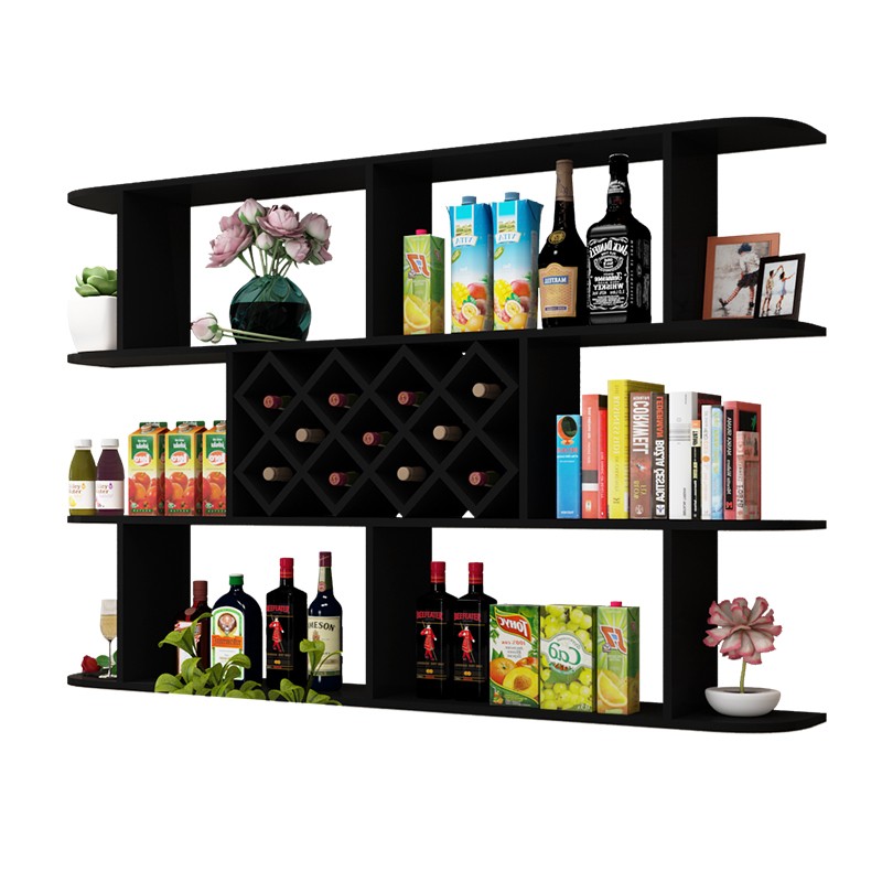 简约红酒酒柜悬挂式酒架红酒杯架倒挂K墙上置物架创意壁挂酒架