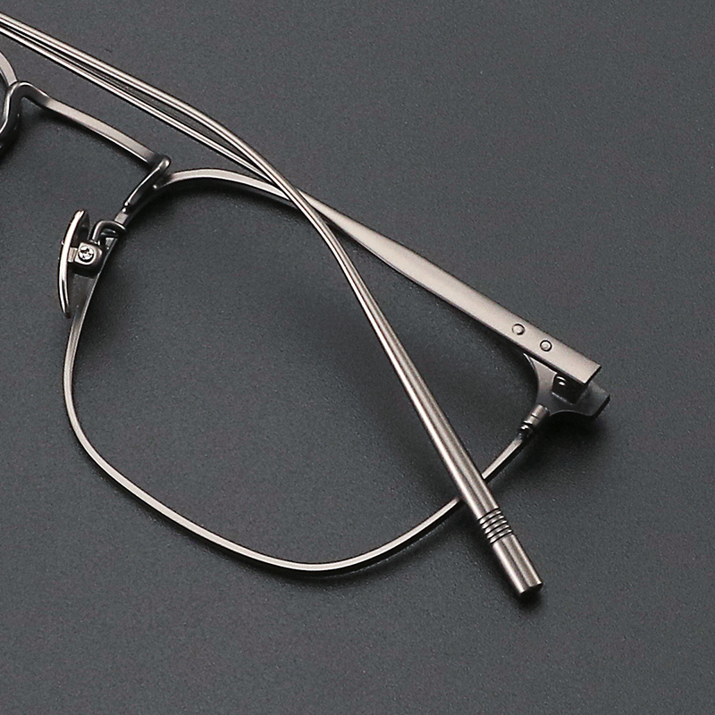 超轻钛架时尚单品可配近视度数防蓝光眼镜P方框细边商务镜框架