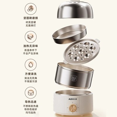 蒸蛋器家用小g型2025新款全自动断电可预约定时不锈钢煮蛋器