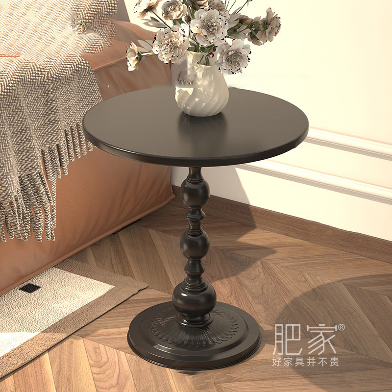 2023年新款茶几轻奢小型阳台休闲边几高级感M小圆桌茶桌MS3963