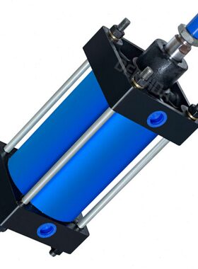 QGB80重型全铁大推力长行程加长型气缸QGA QGBII JB QGZ红色白色