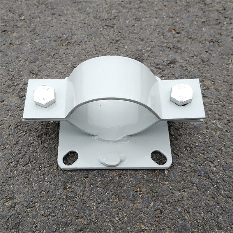 电线杆圆柱支架横臂监控摄像机立杆专用L抱箍紧锁墙壁固定管卡子