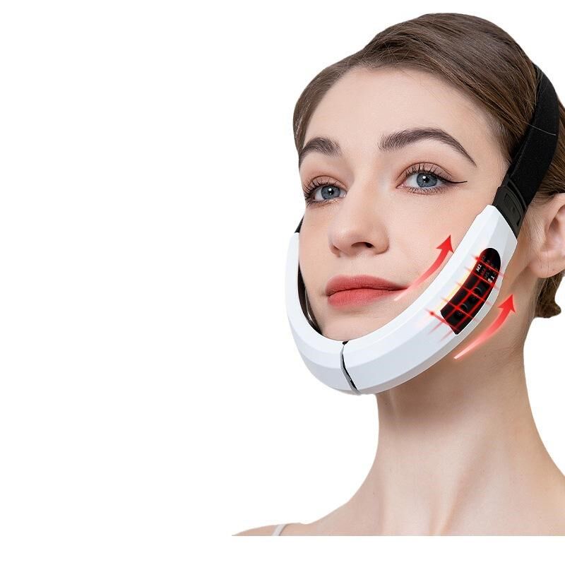 新款瘦脸器EMS智能彩光瘦脸美容仪加热震动瘦脸提拉V神器V型瘦脸