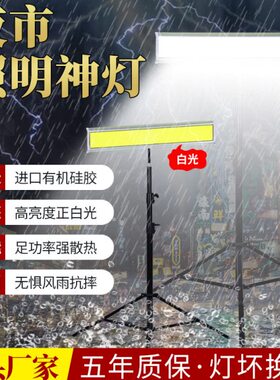 夜市灯摆摊灯12伏led接48V电动车220V照明户外防水应急节能地摊灯