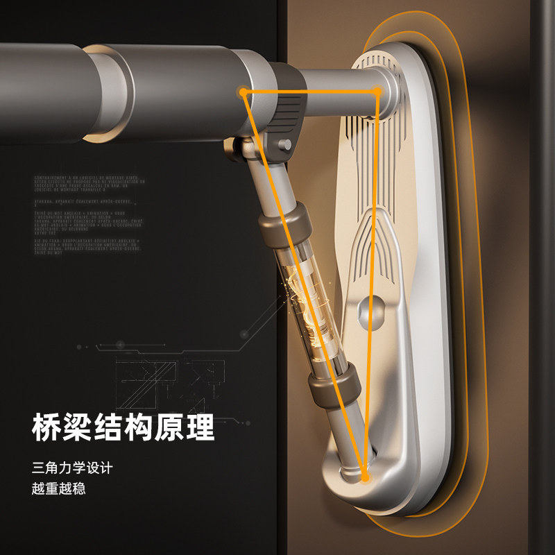 门上单杠室内健身器n材家庭用防滑引体向上儿童运动免打孔吊环新