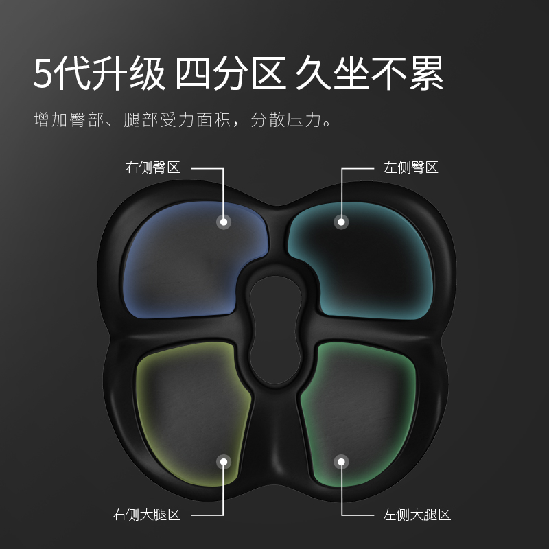 PPW坐垫靠垫一体办公室椅垫久坐C不累神器椅子靠背护腰屁股屁垫冬