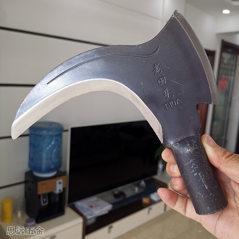 农用双砍镰刀加厚全钢淬火多功能老田头加大砍柴T砍树修枝割草户