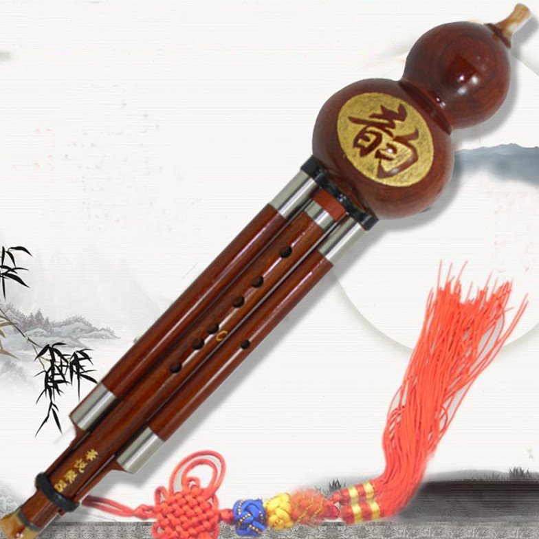 华悦高档纯红木葫芦丝C调降B调包邮专业乐器送教盒指法表中国结