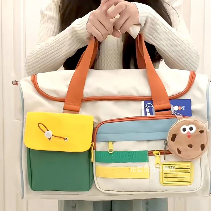 巨轻 比行李箱还能装的包!大容量E短途旅行旅游包手提女外出收纳