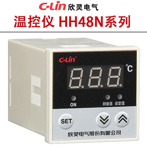欣灵温控仪HH48N-131/101(E5C4) K型999℃时间比例式卡导轨温控表