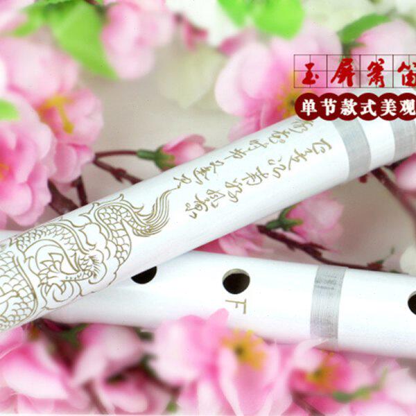 玉屏萧笛专业演奏洞箫紫竹白箫初学入门一节箫六八孔GF调箫乐器