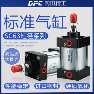 DPC冈田精工标准气缸气动SC63-25/50/75/100/125/150/175/200/250